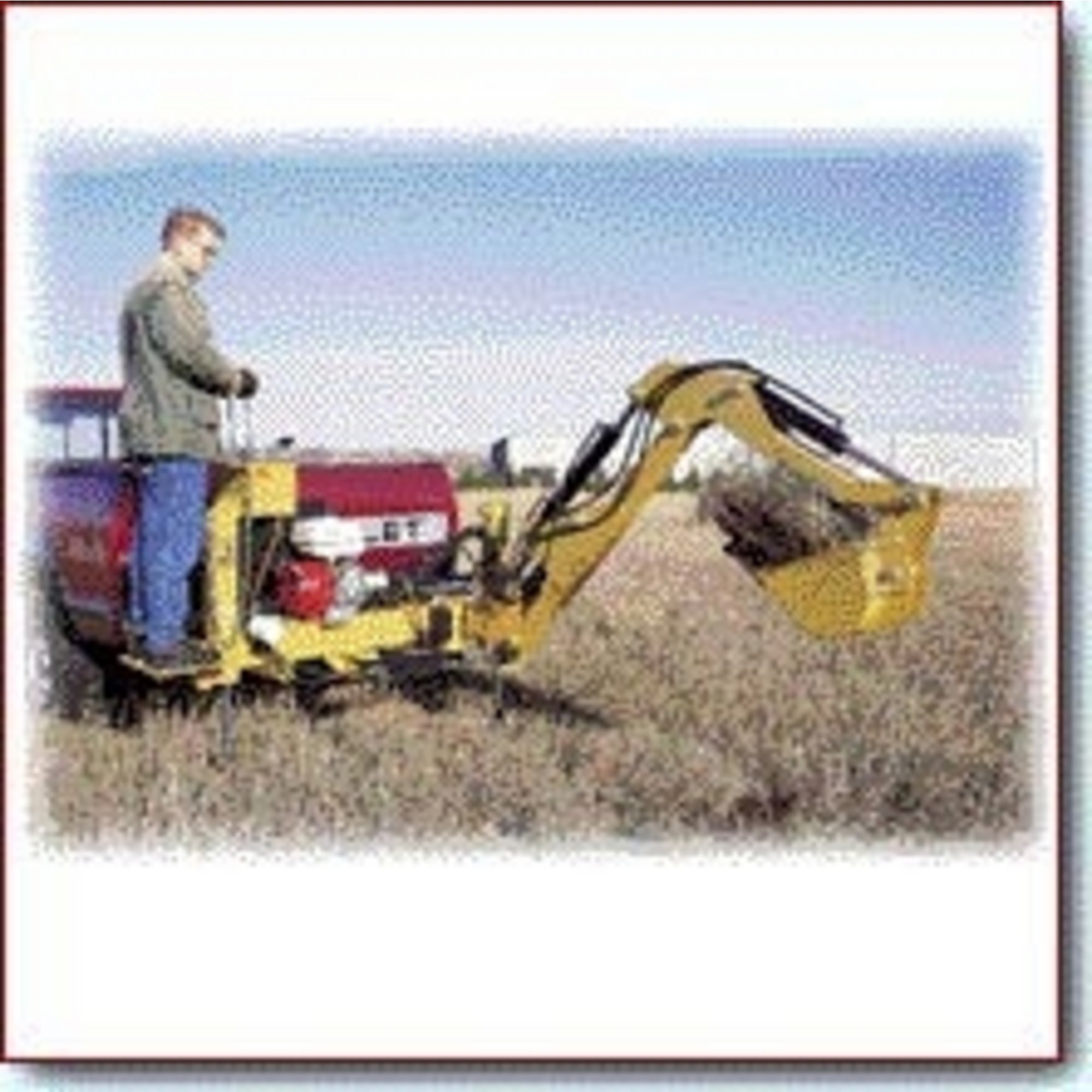 Powerful 11 HP Pickup Backhoe Digs Down 6 Feet FAST!